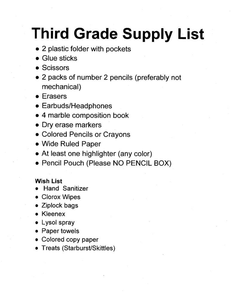 3rd grade