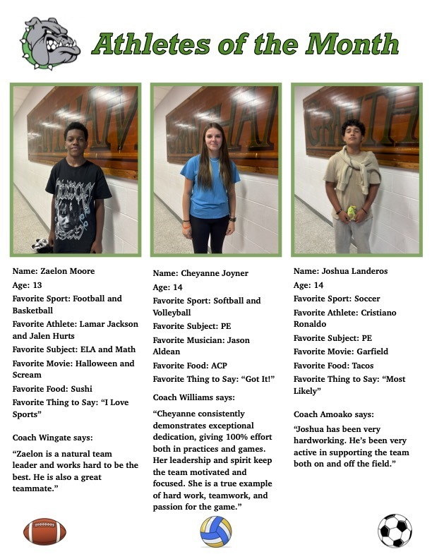 October 2025 Athletic Newsletter