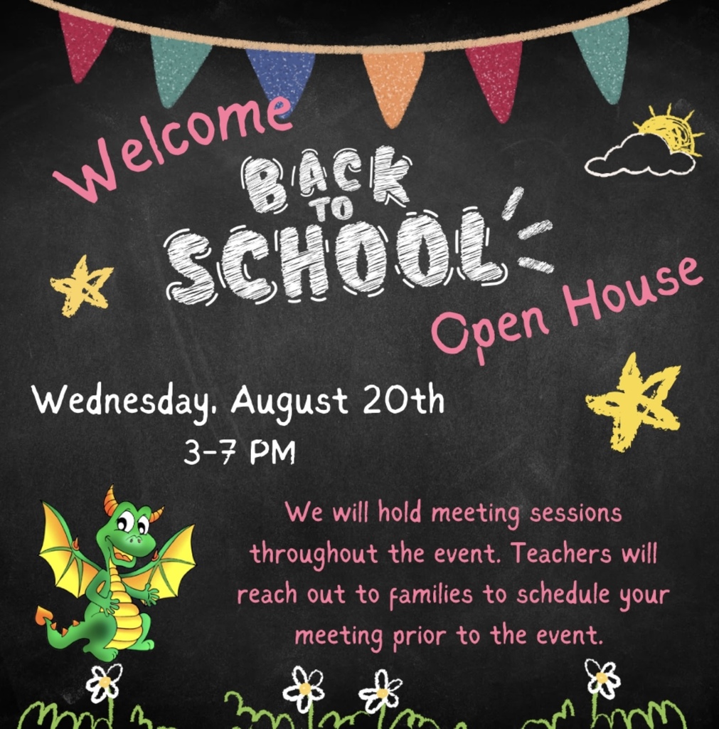 back to school open house flyer