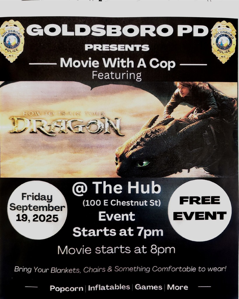 Movie with a cop featuring  the live action "How to Train Your Dragon"