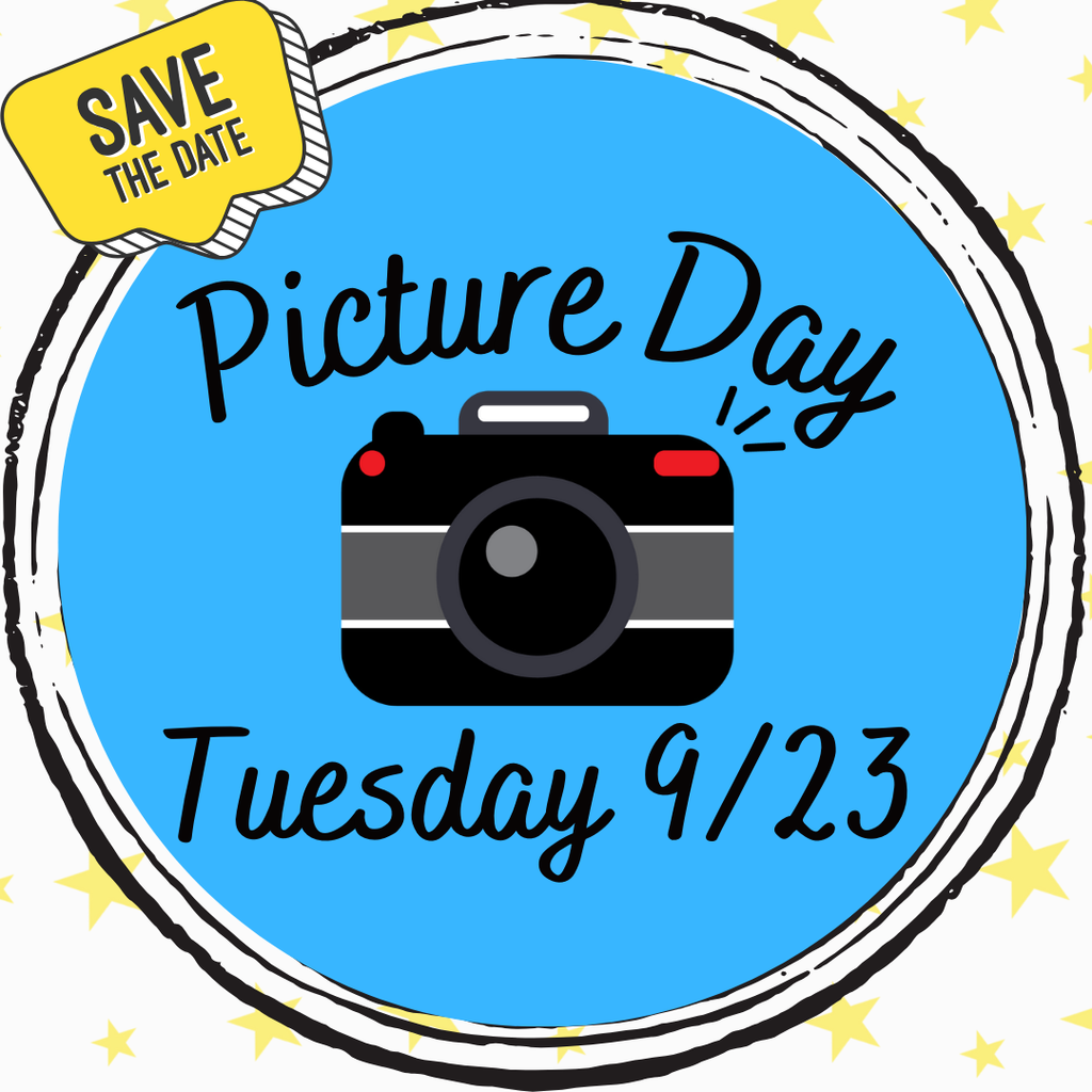 camera flyer to remind about picture day