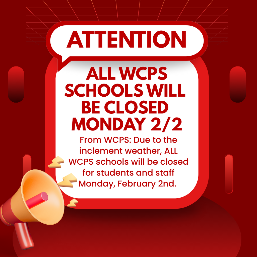 announcement with megaphone that school will be closed due to weather 