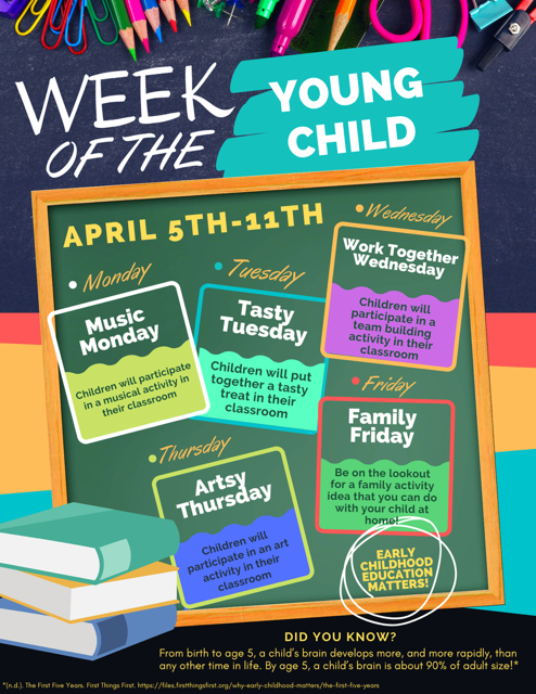 MLE Celebrates the Week of the Young Child