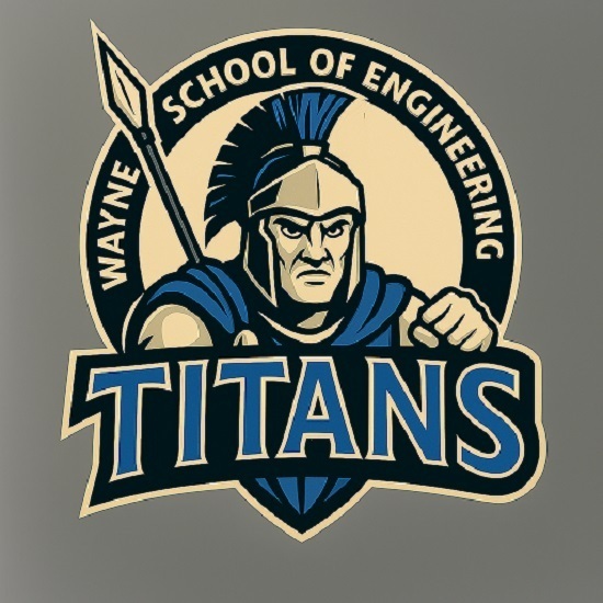 Titan mascot for Wayne School of Engineering