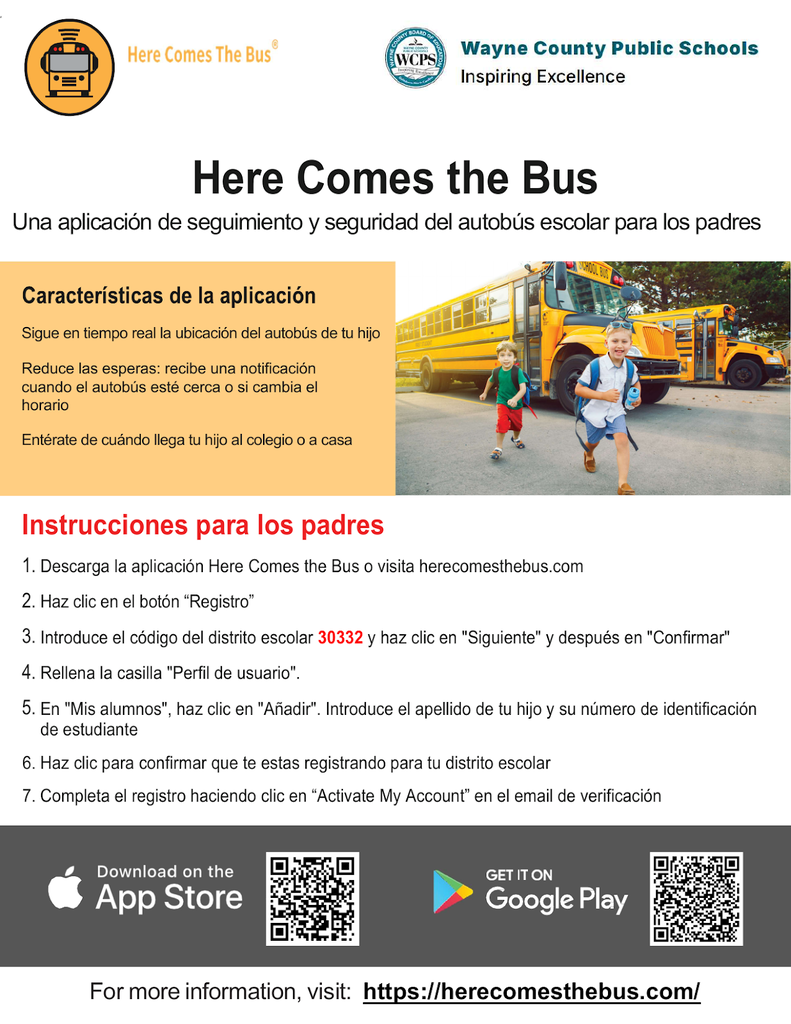 Here comes the Bus in Spanish