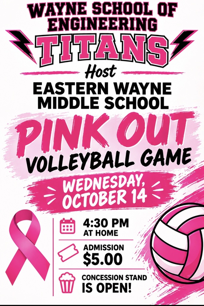 Flyer for volleyball game at WSE 10/14 @ 4:30