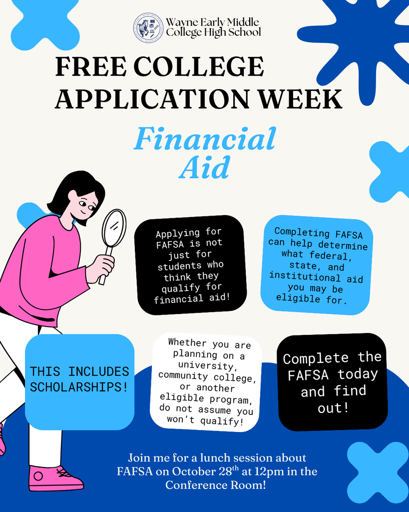 Day 3 of College Application Week, Financial Aid, Complete the FAFSA today!