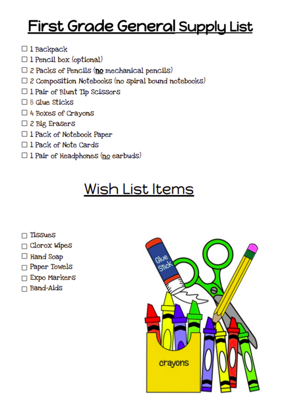 supply list