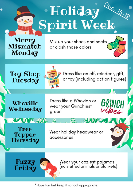 Holiday Spirit Week