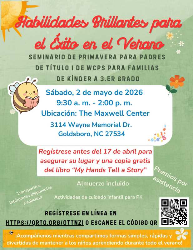 Flyer for Spring Parent Seminar