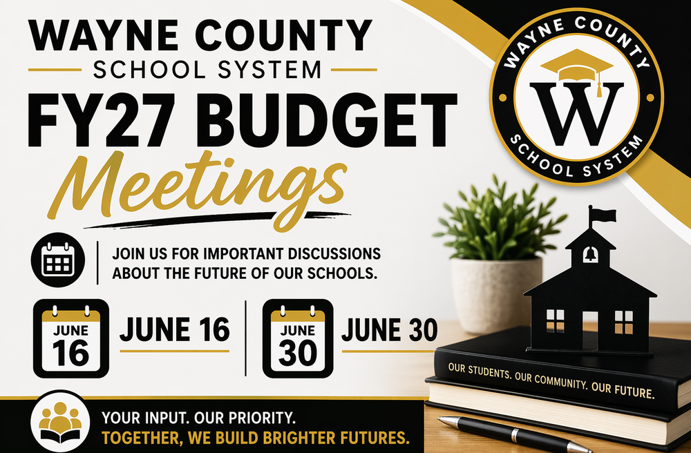 FY27 Budget Meetings Logo