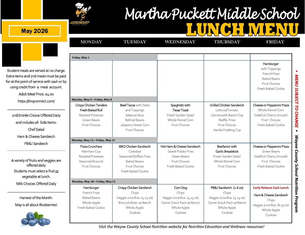Lunch Menu