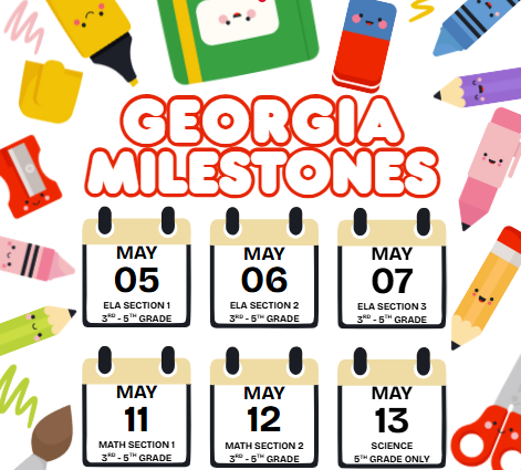 Georgia Milestone Dates 5-13