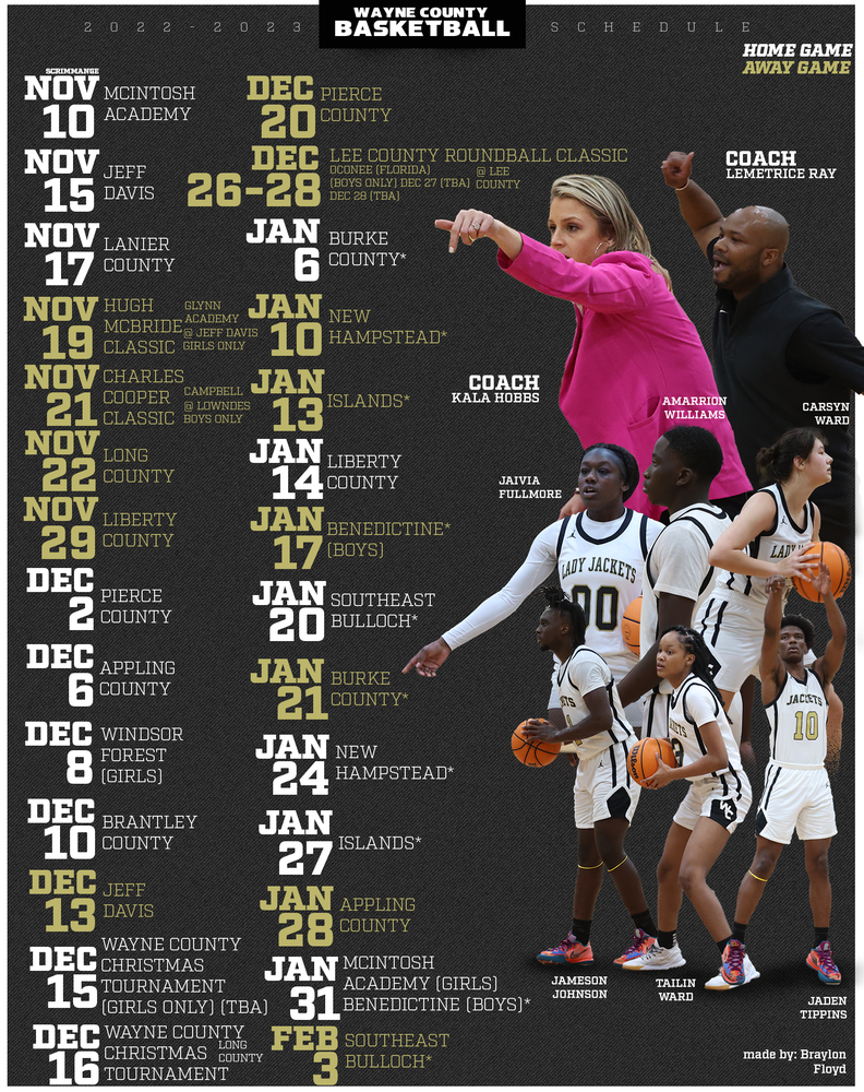 WCHS Basketball Schedule Wayne County High School WCHS Basketball Schedule Wayne County High School