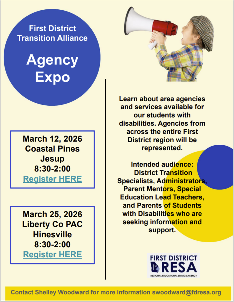 First District Transition Alliance Agency Expo Flyer