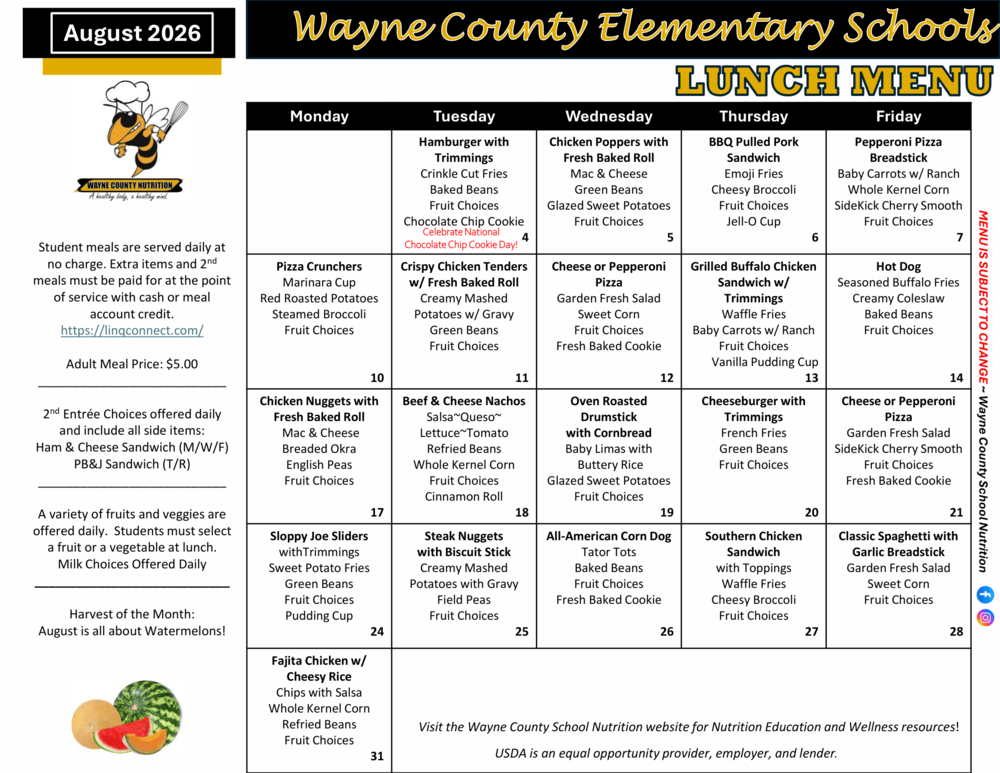 Lunch Menu