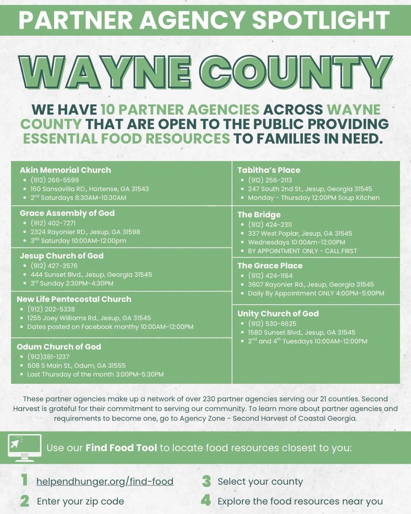 WC Essential Food Resources Flyer