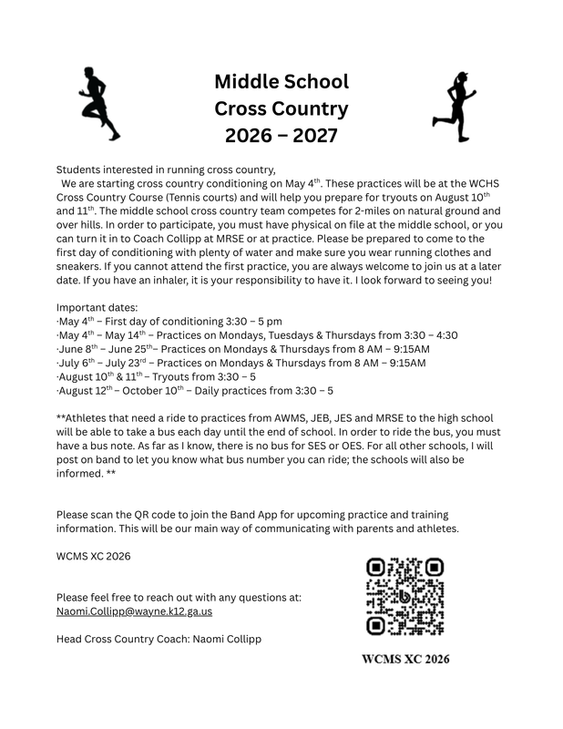 Middle School Cross Country