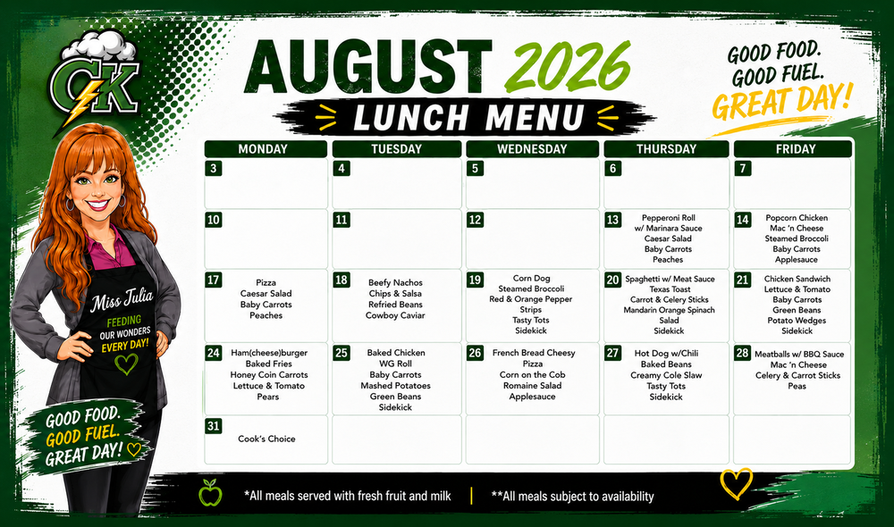 august menu