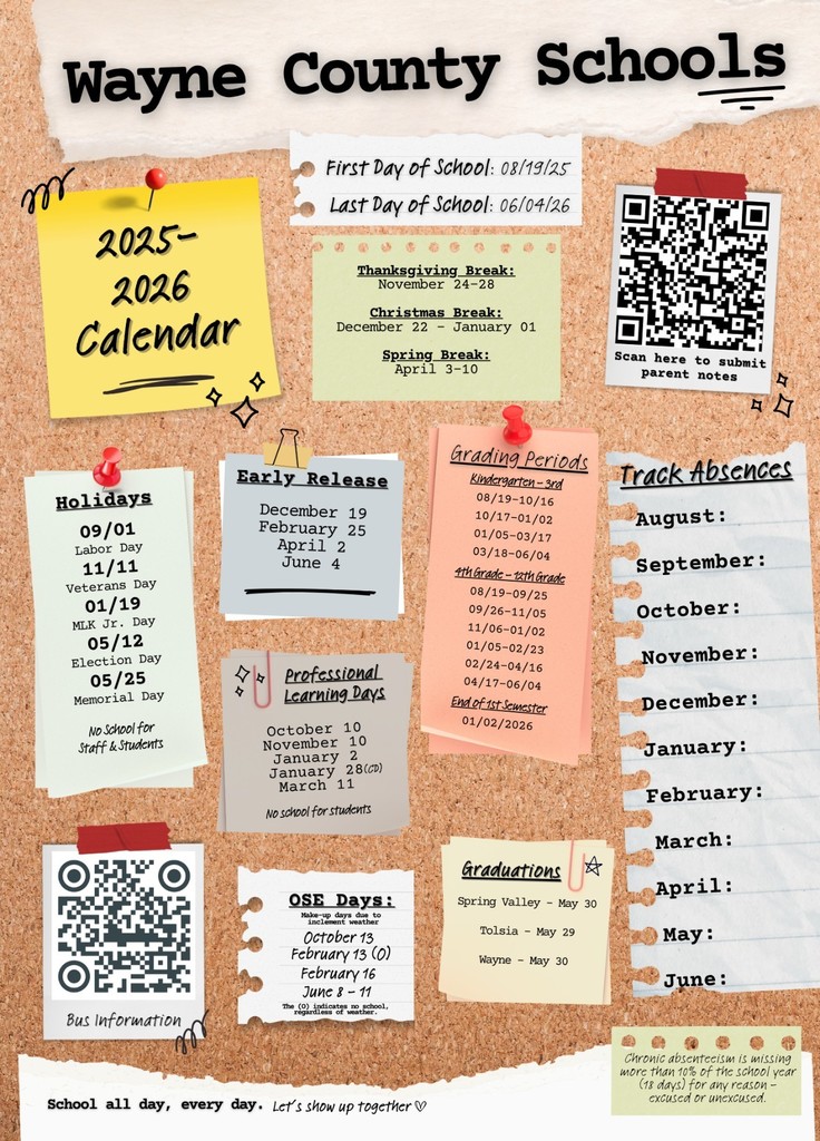 25-26 Calendar Highlights