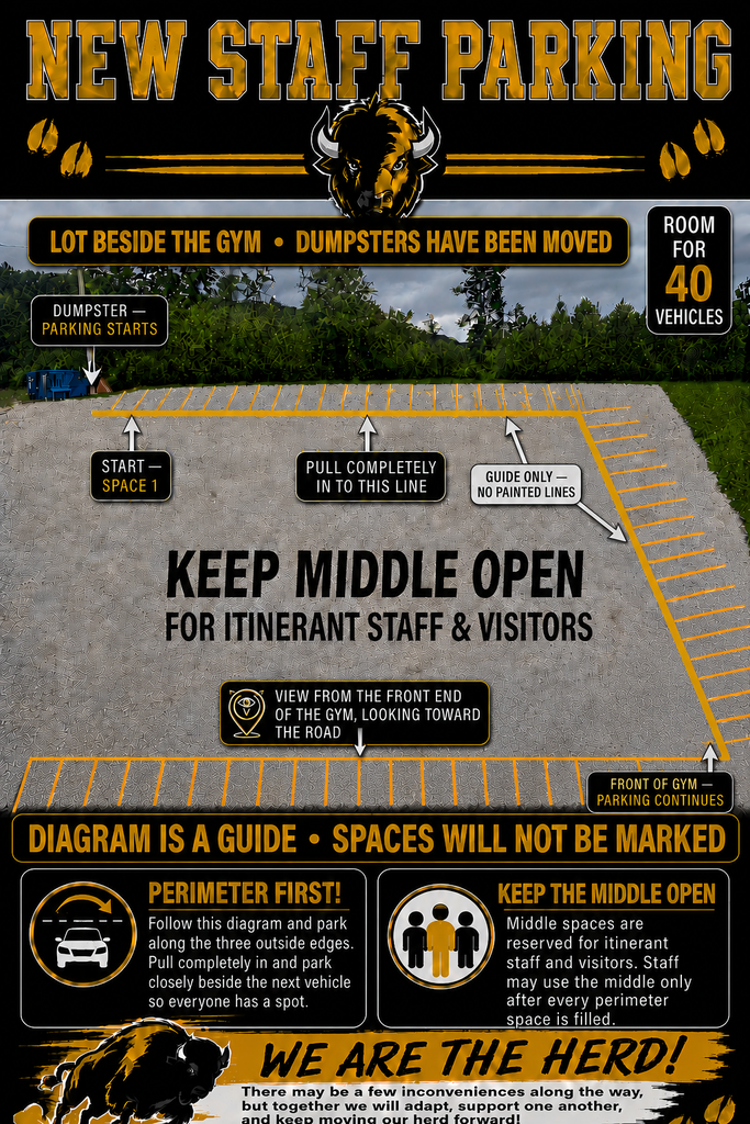 Staff Parking Graphic