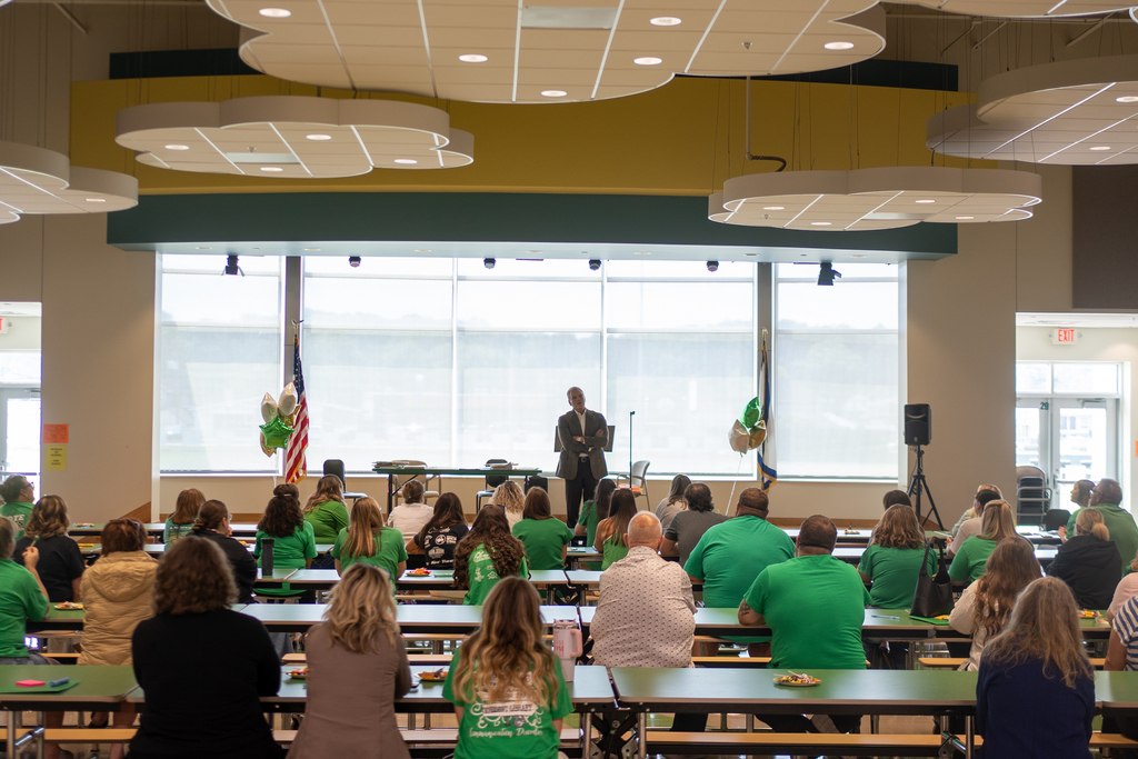 Brad Smith speak with CKES Staff