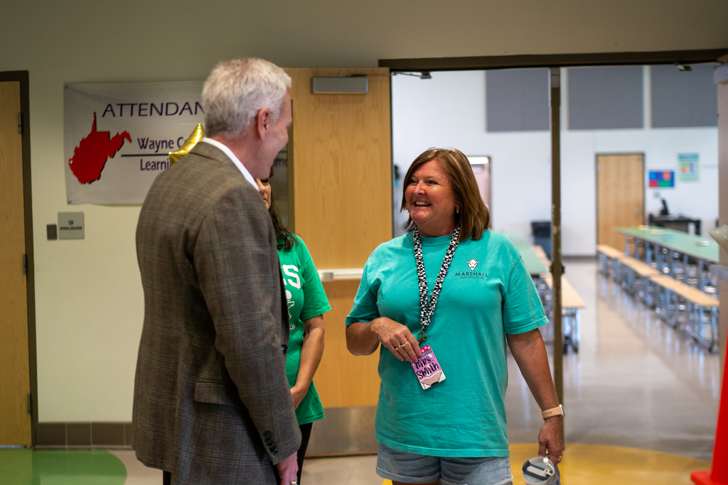 Brad Smith speak with CKES Staff