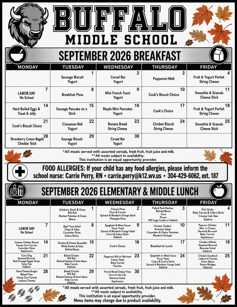 September Menu