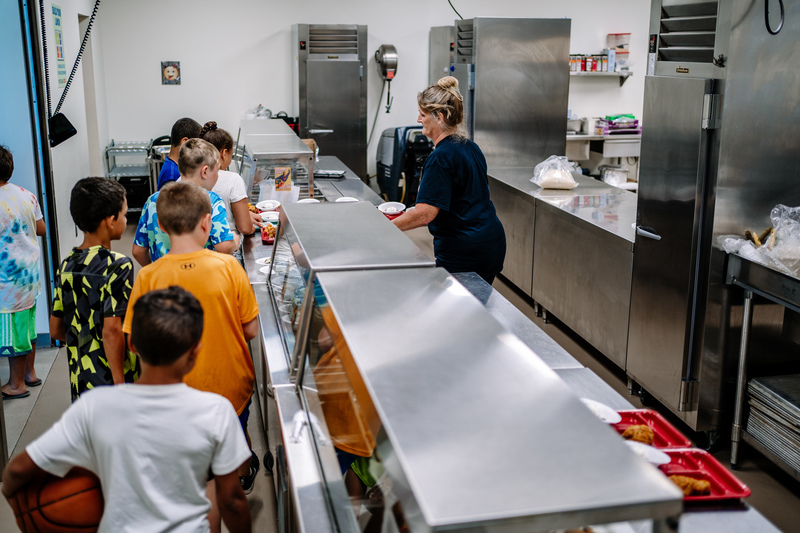CK Summer Exploration Camp Students Eating Lunch