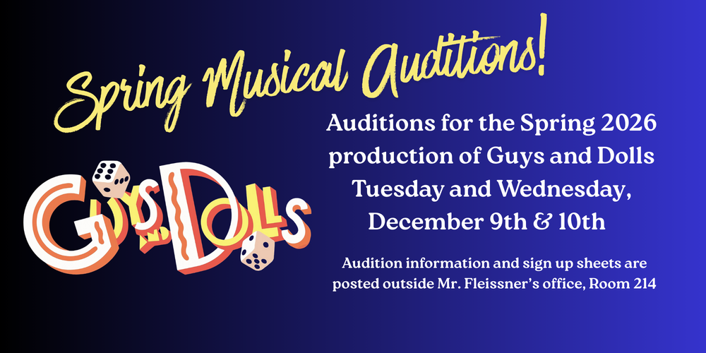 Guys and dolls audition info
