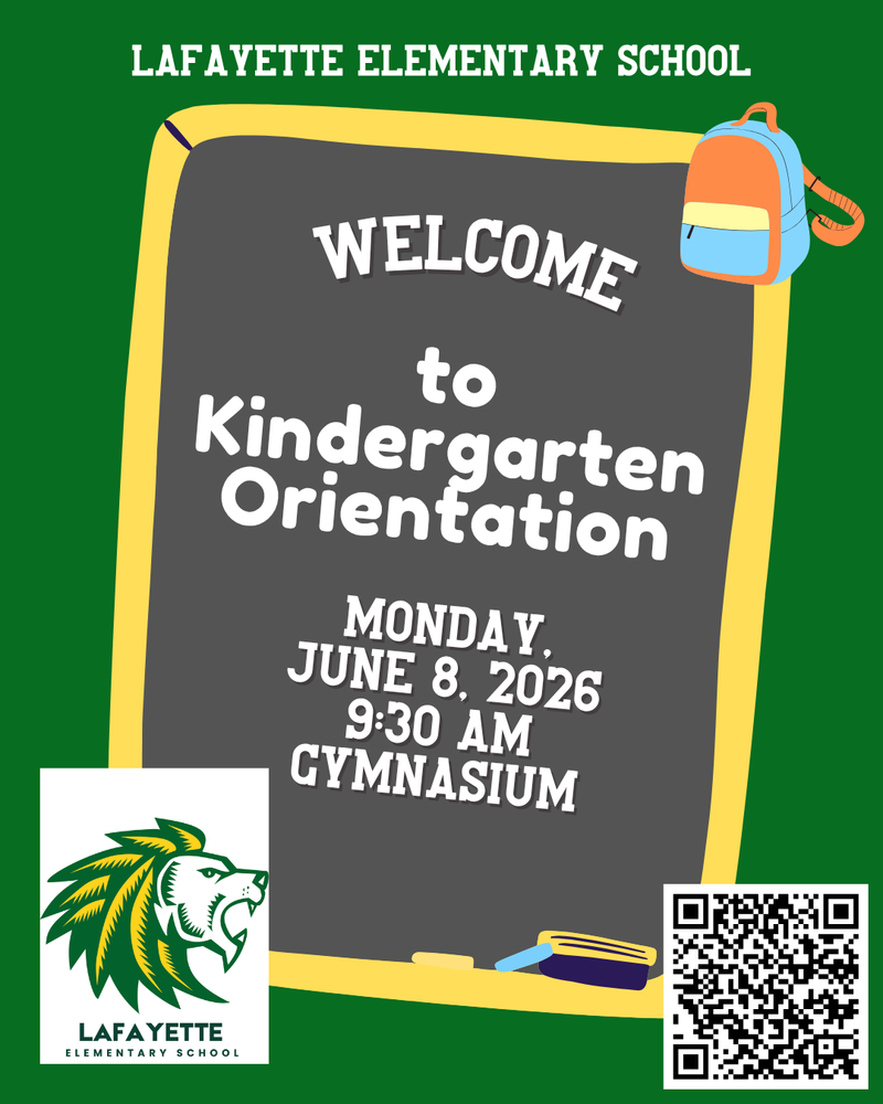 kindergarten orientation laf elementary school june 8 2026 9:30