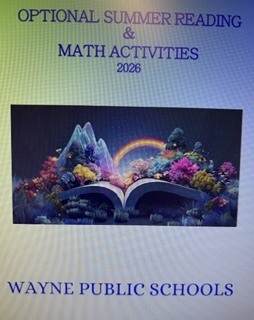 optional summer and math reading activities 2026 wayne public schools