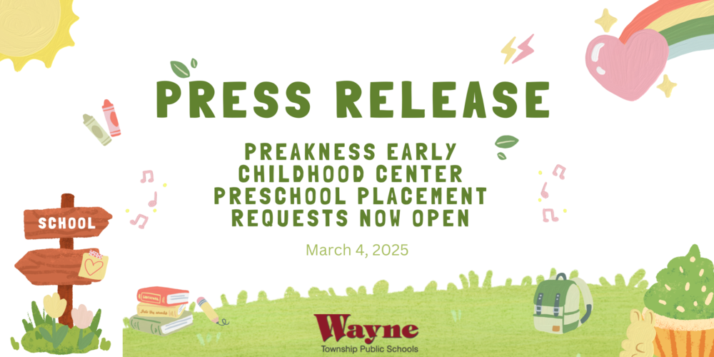 Preakness Early Childhood Center Preschool Placement Requests Now Open
