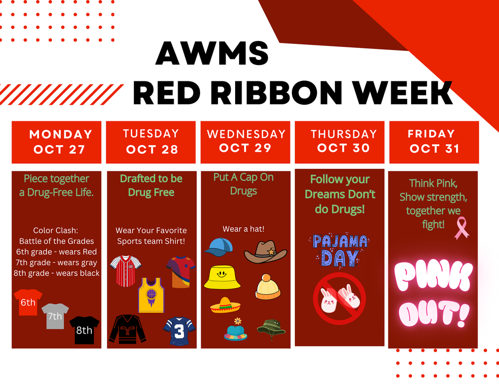 red ribbon week schedule