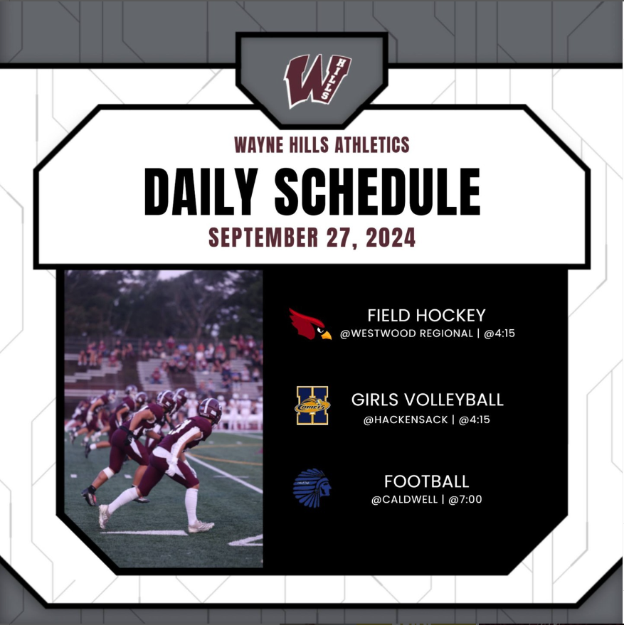 9/27/2024 games Cheer on our Wayne Schools Township Public Schools Teams! #wayneschoolsnj #waynehillshs #waynehillsathletics #PatriotPride #waynevalleyhs #waynevalley_athletics #ValleyPride #gowayneschoolsnj