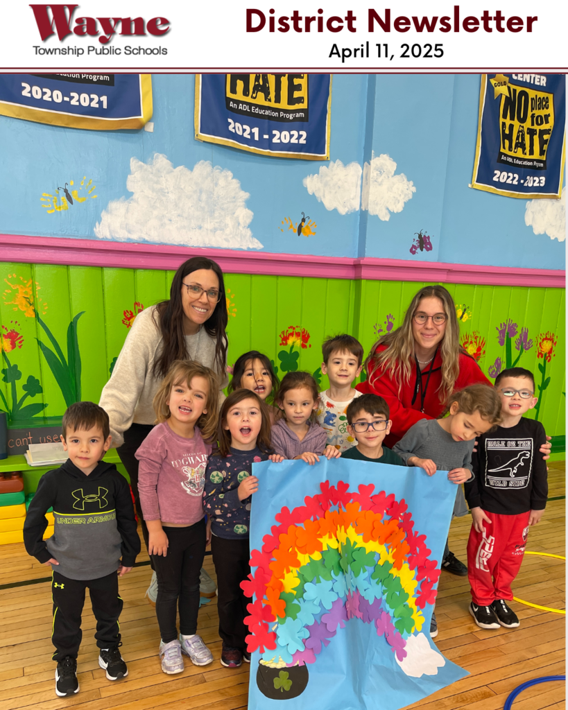 The 4-11-25 WTPS Newsletter is here! Reminder that Wayne Township Public Schools are closed April 14 - 18 for Spring Recess and in observance of Good Friday. Read about the WV & WH Girls Flag Football Jamboree, how Preakness students celebrate Autism Awareness month and how the middle school students are getting ready for Earth Day! #wayneschoolsnj #preakness_ecc #ap_terhune_elementary #jamesfallonfamily #jfk_bulldogs #lafayette_lions #packanackpenguins #pines_lake_cougars #randall_carter_cardinals #ryersonhuskies #theunisdeyelementaryschool #anthonywaynemiddleschool #gwmseagles #scms_media #waynehillshs #waynevalleyhs