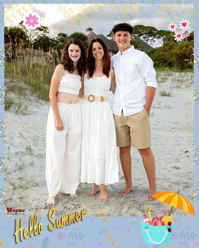 More vacation news and photos from our WTPS staff! It's truly wonderful to see all these relaxed and happy moments captured. Our new Superintendent, Dave Cittadino, was so excited to share his vacation pictures (and in the true Wayne Schools spirit!), we had to dedicate two slides to them! Dave Cittadino - WTPS - Superintendent Family traditions are often part of summer vacations. For over 30+ years, I have vacationed with family in Ocean City, Maryland. My boys learned to swim, fish, and catch Maryland blue claws on the beautiful beaches and bays of the region. Lauren Kazmark - WTPS - Assistant Superintendent I had a wonderful family vacation in Hilton Head, South Carolina. Tess Iannacco - WHHS - Italian Teacher My husband was my travel companion on this adventure traveling to Tuscany, Lazio and Campania regions of Italy. We also visited Civita, a surreal town of Etruscan origin-pre Roman times. It is still inhabited by 16 people. It is known as the “dying city”. Jane D’Annunzio-Drehetz - AWMS One on one Nurse Over these summer months being at my little cabin on Lake Owassa and going to the barn every day has been my vacation dream!! Sharing my horse Silver Moon and my cabin. Some of my little friends from school have visited the barn with their moms and we had a pizza party!! This has been the best vacation!! Crystal Olson - Ryerson - School Counselor Our family has been enjoying time together under the summer sun - we often go out to eat, play in the grass, and immerse ourselves in water wherever we come across it!