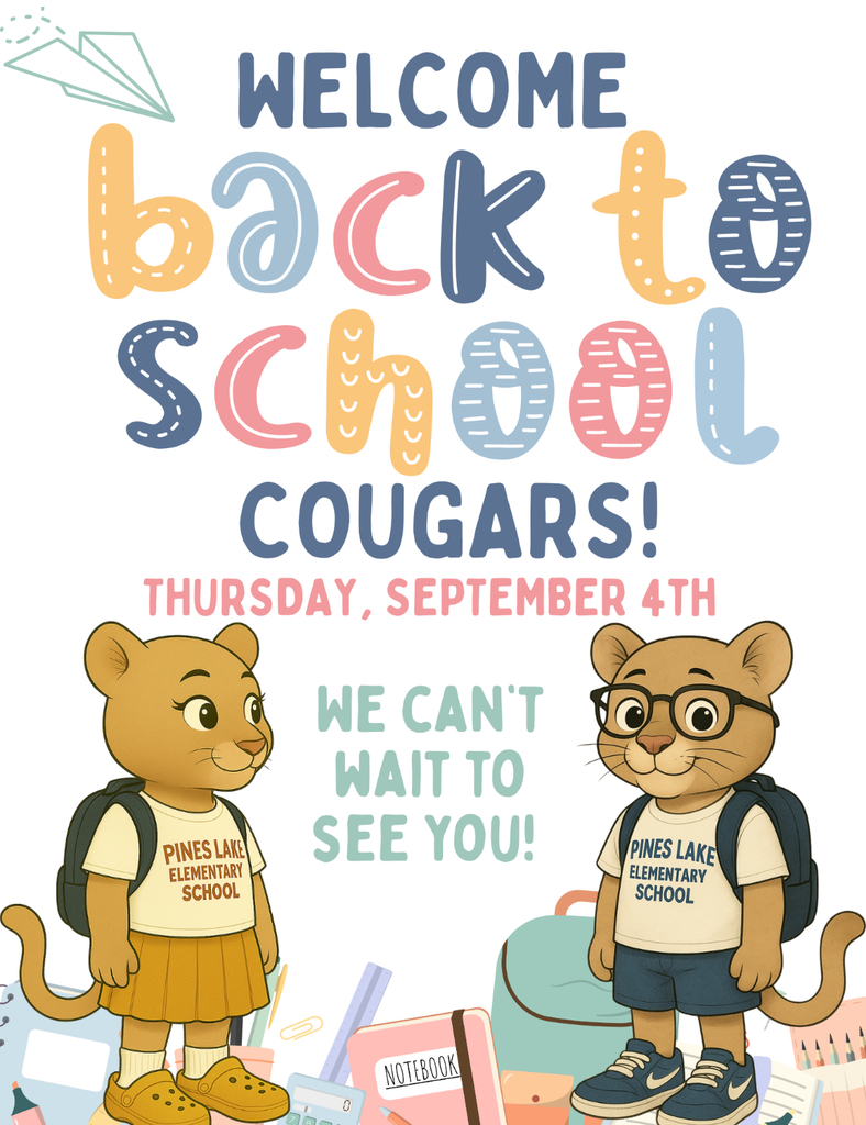 School starts on Thursday, September 4th!