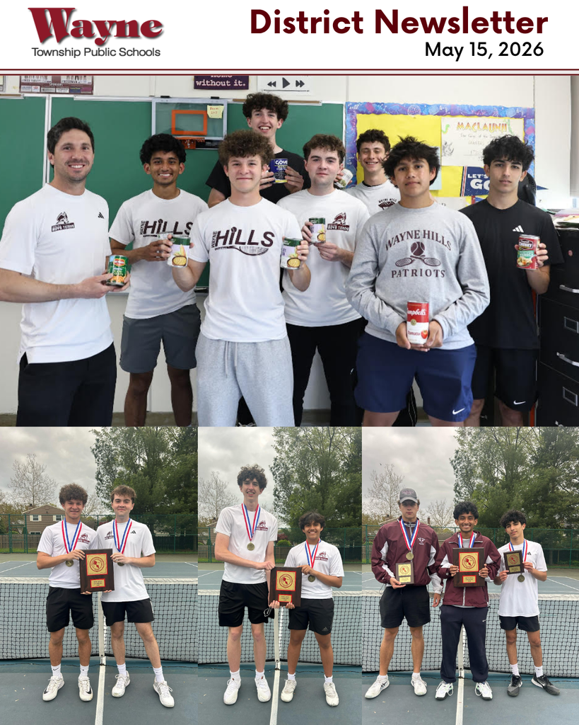 Collage of young men in sports attire, including white and maroon uniforms, holding medals and trophies, in a tennis court setting.