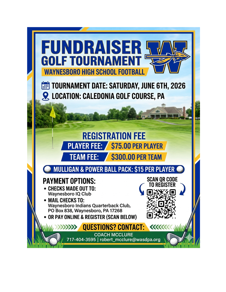 football golf flyer