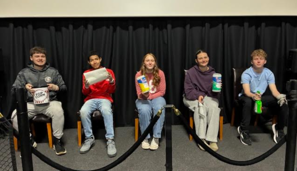 FBLA Volunteering at the Movie Theatre