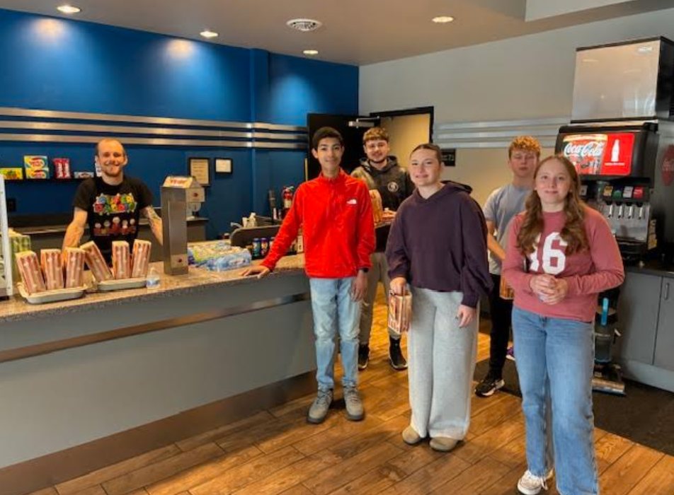 FBLA Volunteering at the Movie Theatre