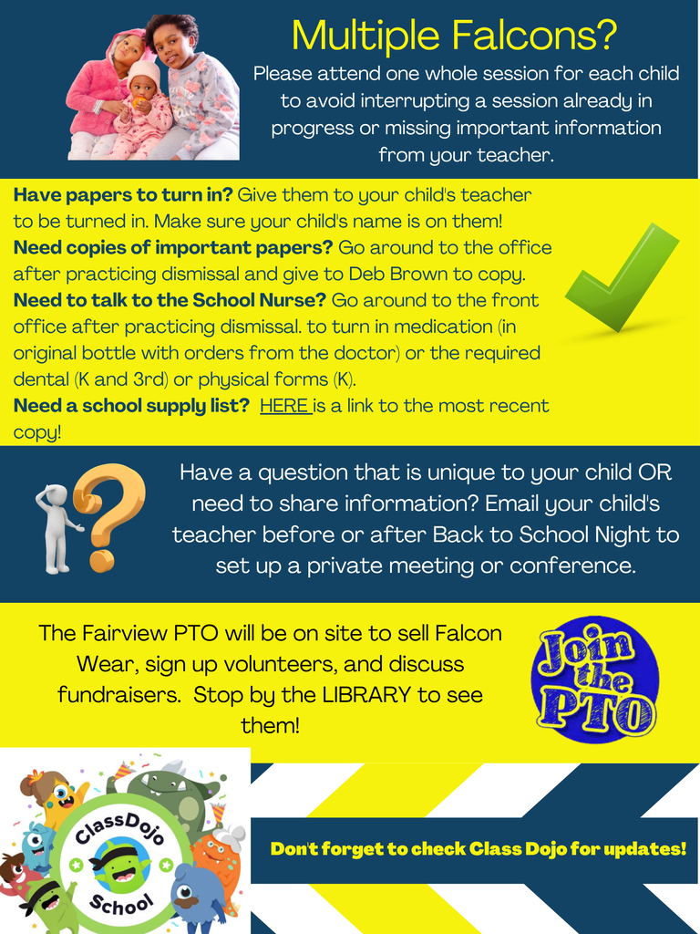 Fairview Elementary Back to School Night 2026