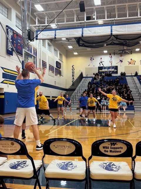Faculty Playing Basketball