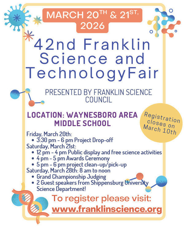  42nd Franklin Science and Technology Fair presented by the Franklin Science Council!