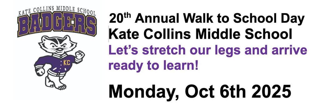 KCMS Walk to School Day, 10/6/25