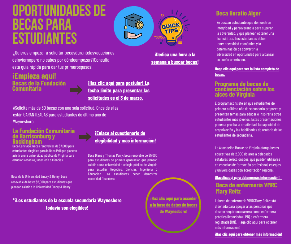 Student Scholarship Opportunities - Spanish