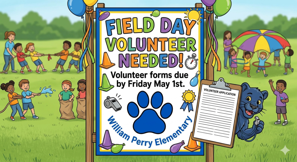 Field day volunteer form reminder