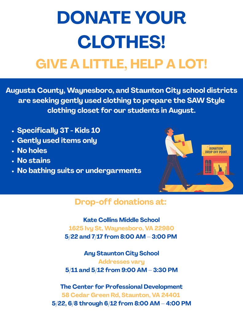 SAW Clothing Donation Drive