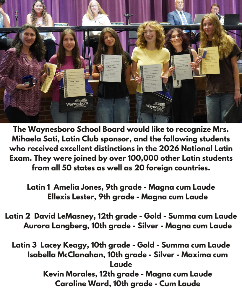 May School Board Recognition